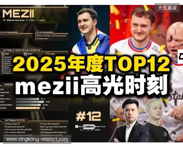 HLTV 2025年度最佳选手TOP12：mezii